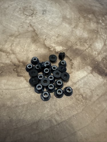 Wheel nuts nyloc black - rc,