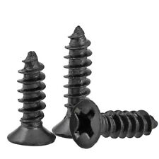 M2 M2.3 M2.5 M3 M4 Black Phillips Countersunk Flat Head Self Tapping Wood Screws