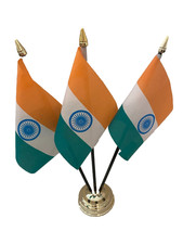 India Indian 3 Flag Flags Desk