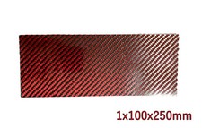 Black Red Real Carbon Fiber