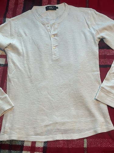 Rrl waffle knit henley - rrl,