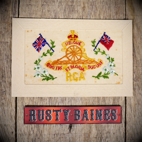 Postcard ww1 embroidered - postcard,,