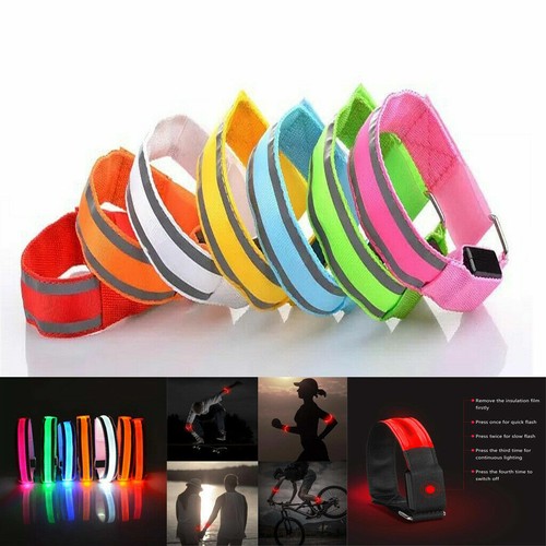 Reflective led light armband - light,
