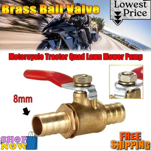 Line fuel tap brass - in-line,