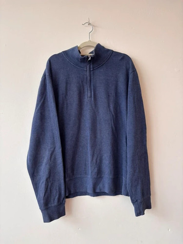 Gant men blue zip - 1/4, logo