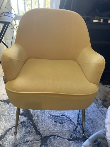 Yellow arm chair excellent - yellow,