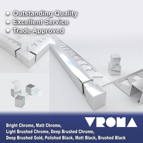 Vroma square tile trim - vroma,
