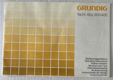 Grundig Yacht-Boy 300/400 Vintage Instruction Booklet Pamphlet