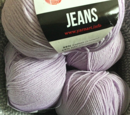 200g yarn pale lilac jeans - 200g,