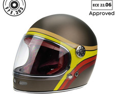 ViPER F656 Vintage Full Face Motorcycle Retro Helmet Fibreglass Free Balaclava