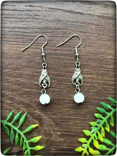 New white beads silver - new,
