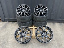 19" Audi New RS3 S3 Style alloy wheels Gloss Black & 235/35/19 tyres for Audi A3