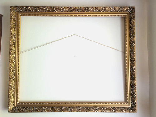 Large vintage gilt gesso wood - vintage,