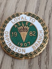 ASLEF LAPEL BADGE 1982 Rail