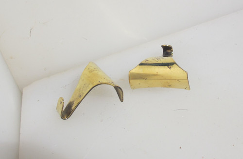Antique brass picture rail - brass,