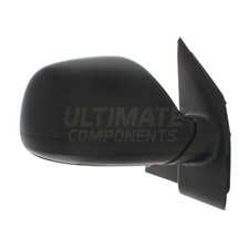 VW Transporter T5.1 Van 2010-2016 Manual Wing Door Mirror Black Drivers Side