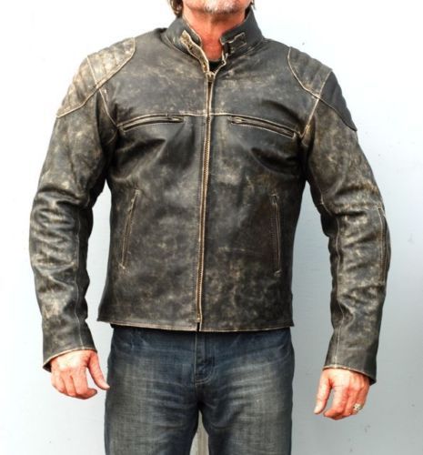 Mens motorcycle distressed - mens,