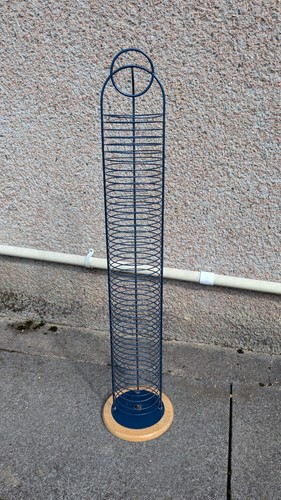 Navy metal rack holds 48 - metal,