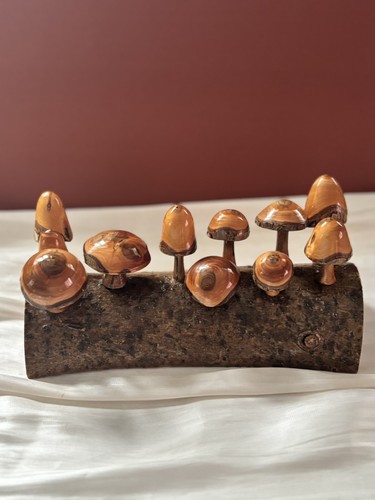 Hand turned wooden - turned,