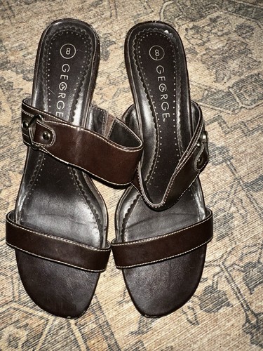 George womens brown sandals - womens,