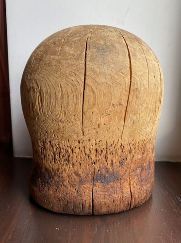 Vintage wooden millinery hat - wooden,