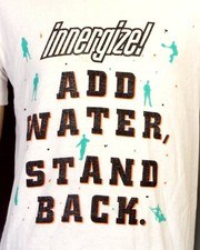 vtg 80s 90s single stitch Innergize! Sports Drink T-Shirt Add Water Stand Back M