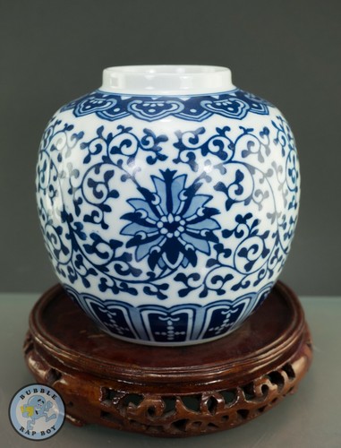 Blue white porcelain ginger - blue,
