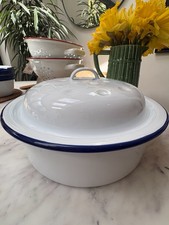 Falcon Enamel 20cm White/blue