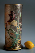 ANTIQUE ART NOUVEAU LEGRAS  ENAMEL GLASS VASE - CIRCA 1900
