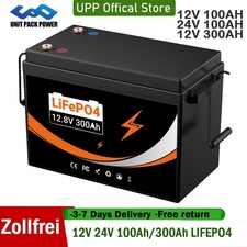 12V 24V 100Ah 300Ah LiFePO4 Lithium Battery Solar Battery Motorhome Boat Battery