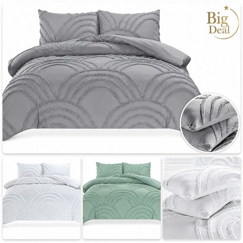 Embossed zara duvet - duvet, cover