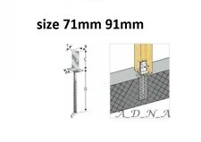 HEAVY DUTY GALVANISED -INTERNAL- POST SUPPORT FOOT THICKNESS: 8mm;HEIGHT: 335mm