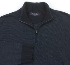 Loro Piana Roadster Pull Mezzocollo Cashmere Sweater Mens Size 54 Jumper FAG4525