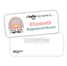 Hello My Name Is Badge Student Nurse Midwife Doctor Mental Health Matters D9