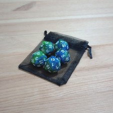 5x D20 Numeric Gaming Dice