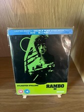 RAMBO 3 (1988) Zavvi Exclusive Limited Edition Blu-ray/DVD UK Steelbook. OOP