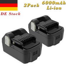 2x Battery For Hitachi 6000mAh 18V Li-ion BSL1815X BSL1830 BSL1825 DV18DSFL 330139 