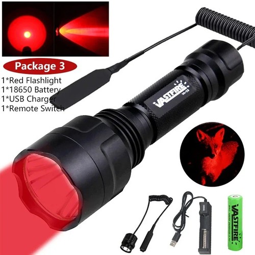 Long range red - led, flashlight
