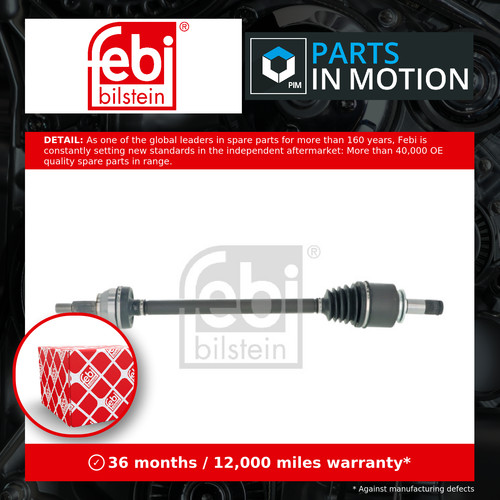 Drive shaft fits - drive, land