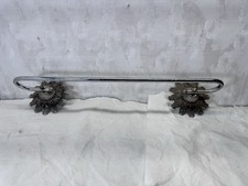 Ornate Metal Towel Bar Vintage