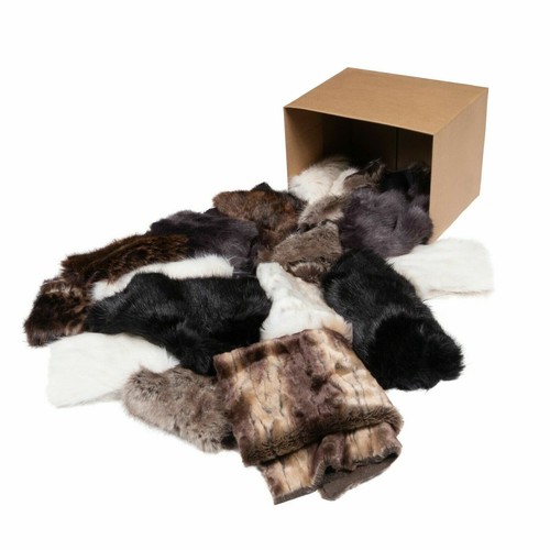 Luxury faux fur fabric - faux, offcuts