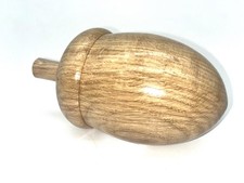 Large ornamental wooden acorn