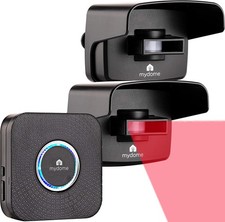 Wireless Driveway Motion Alarm Security Sensor Plugin Chime Kit Clear Audio NEW