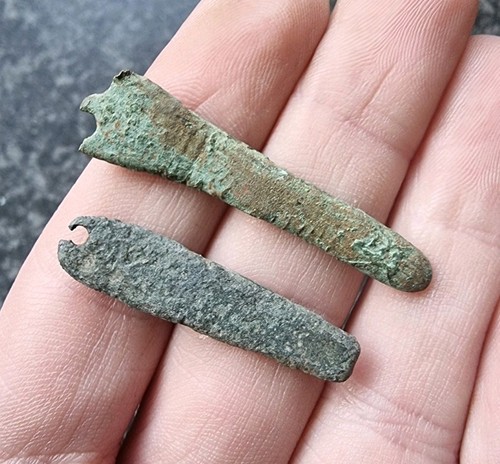 Medieval viking strapends - /,