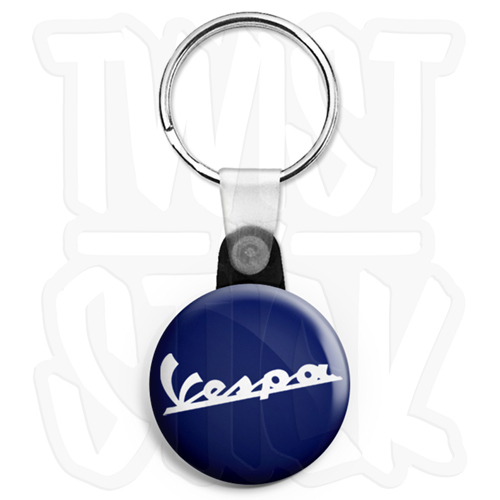 Vespa classic logo keyring - vespa,