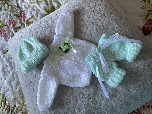 Hand knitted dolls clothes - hand,
