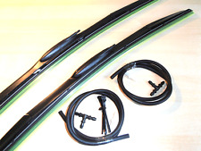 Alfa Gtv + Spider 93-05 Latest Design Wiper Blades With Washer Jets 21"x19"