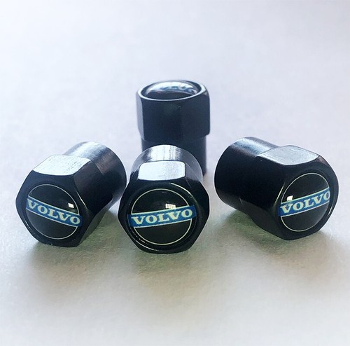 Black volvo wheel valve - black,