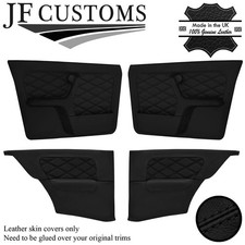 BLACK DIAMOND STITCH LEATHER