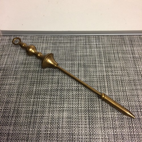 Vintage brass fire poker - vintage,